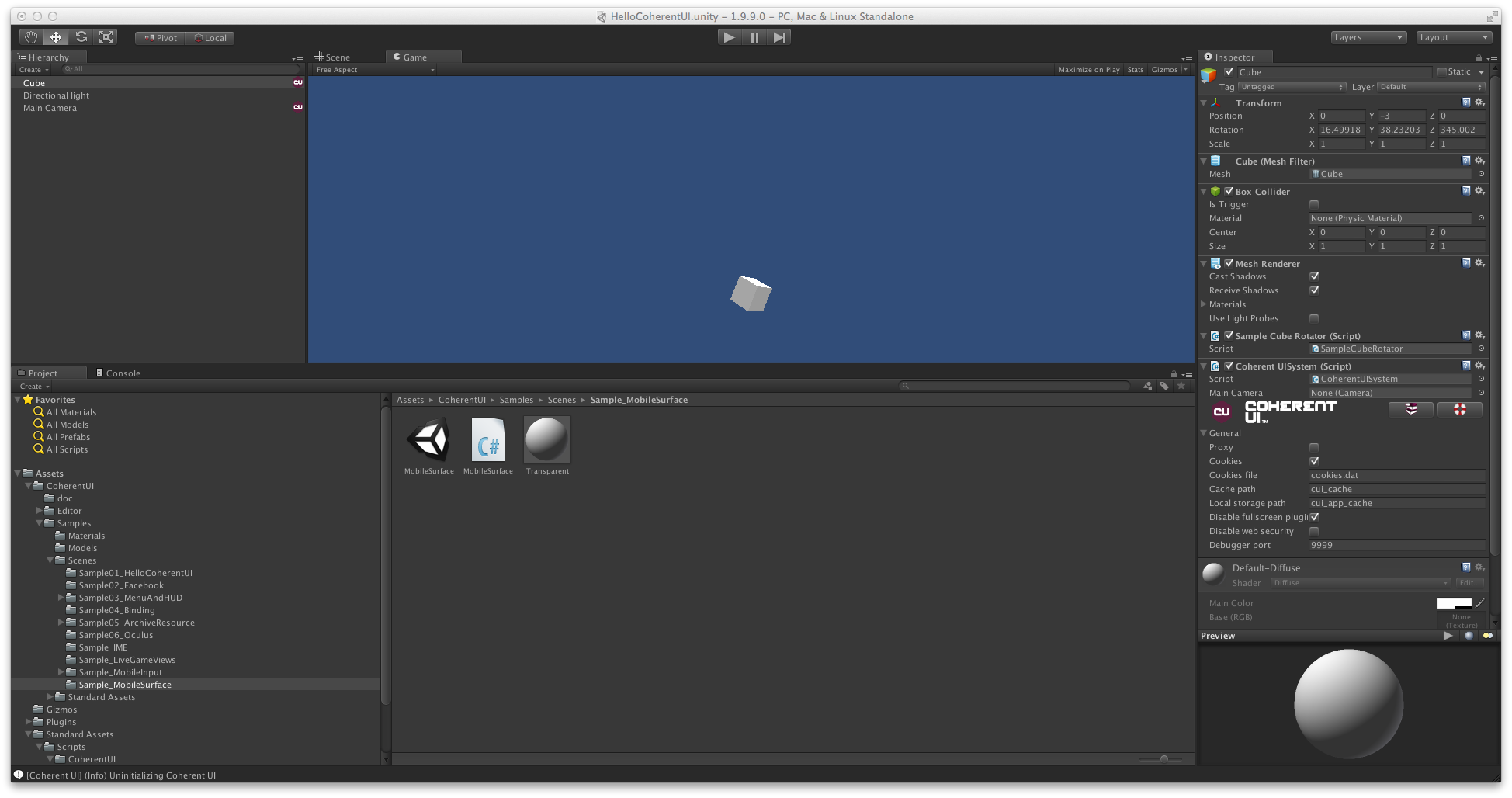 Coherent Ui For Unity3d Installation