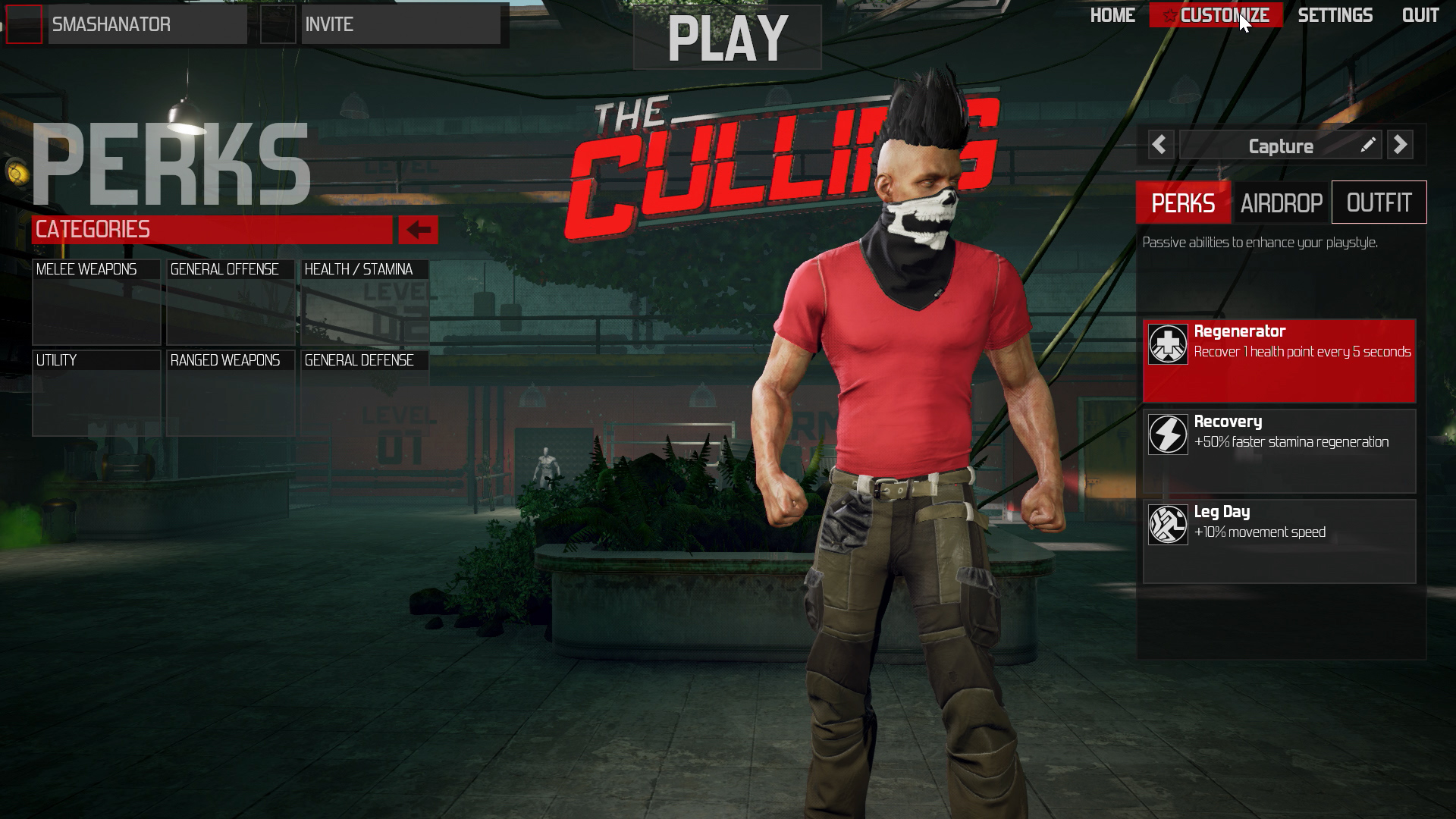 The Culling with User Interface made in HTML5/JS