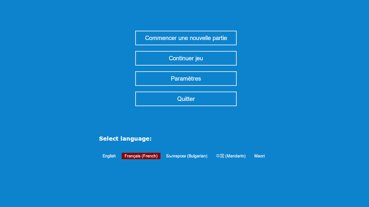Example of menu with localization API