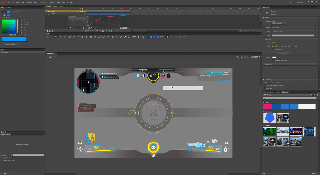 Visual tool to create UI in Adobe Animate faster Coherent HTML Exporter