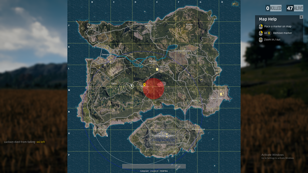 PUBG map