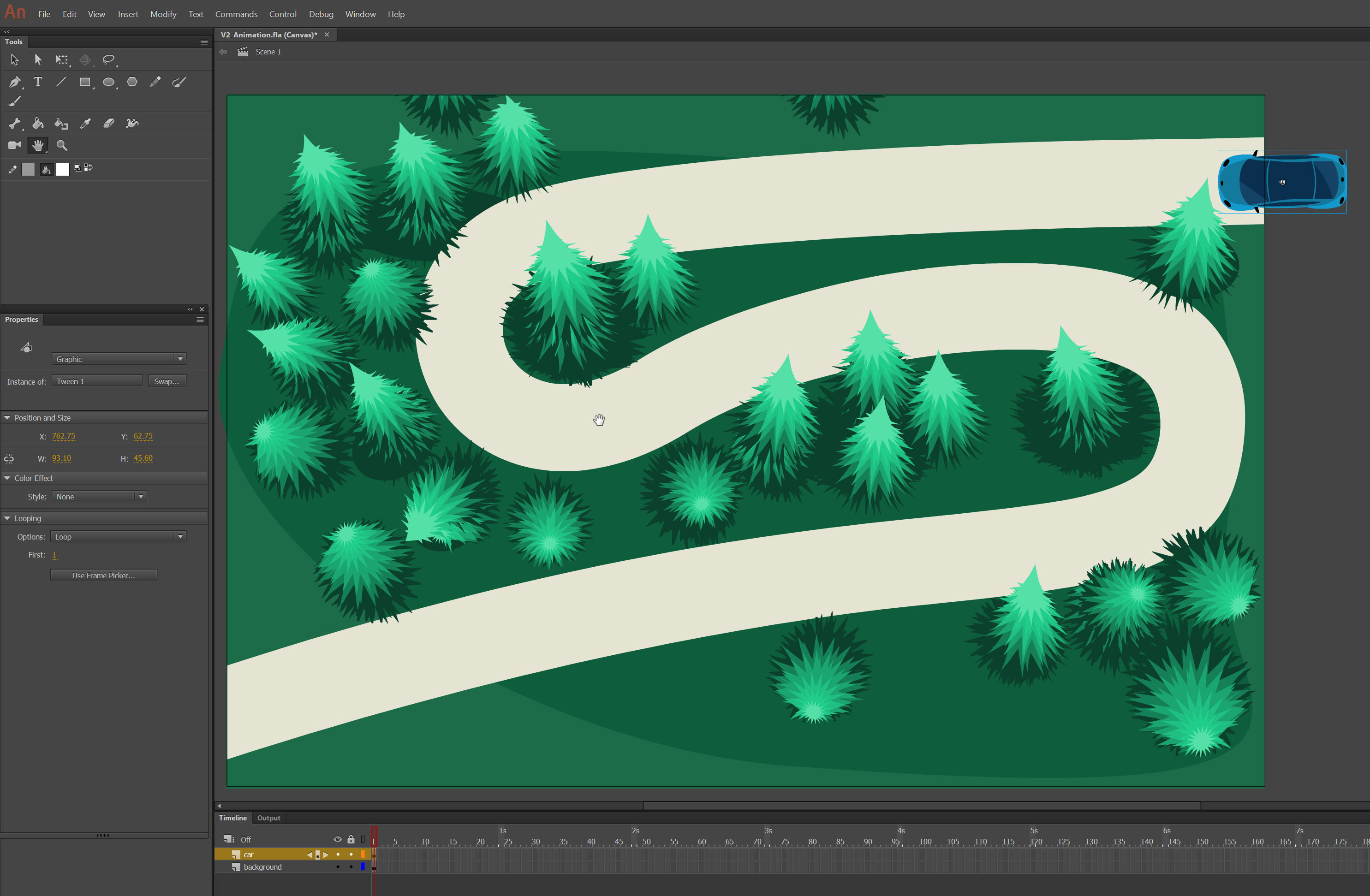 How to create motion paths in Adobe Animate tutorial